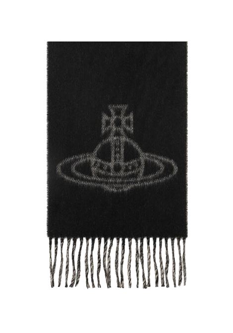 sciarpa single orb double unisex nera VIVIENNE WESTWOOD | 81030006-W00ZHN402